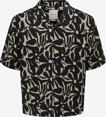 Only & Sons Comfort Fit Paita 'ONSHARVI' värissä musta: etupuoli