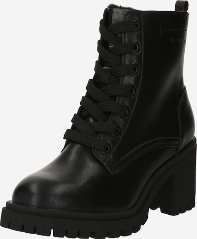 TOM TAILOR Lace-up bootie in Black, Item view