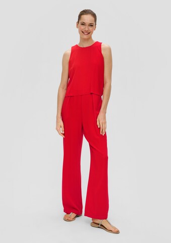 s.Oliver BLACK LABEL Jumpsuit in Rood: voorkant