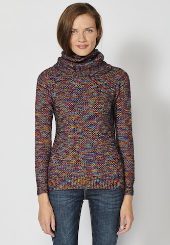 Pull-over KOROSHI en mélange de couleurs : devant