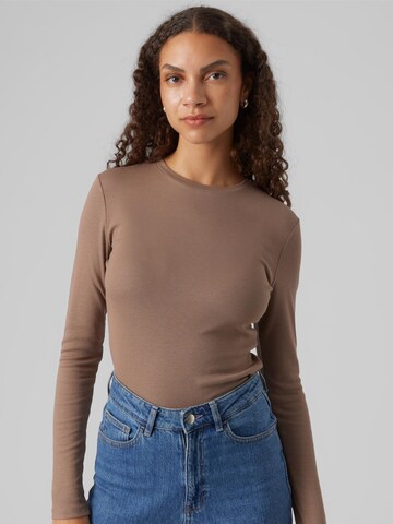 VERO MODA Футболка 'ROMA' в Коричневый