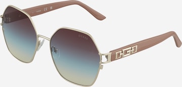 Lunettes de soleil GUESS en marron : devant