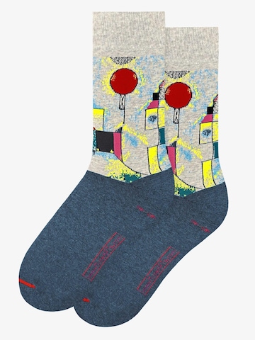 MuseARTa Socks 'Paul Klee - Roter Ballon' in Blue: front