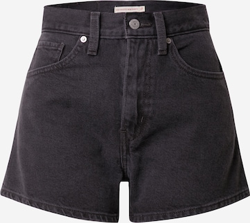 juoda LEVI'S ® Standartinis Džinsai 'High Waisted Mom Short': priekis