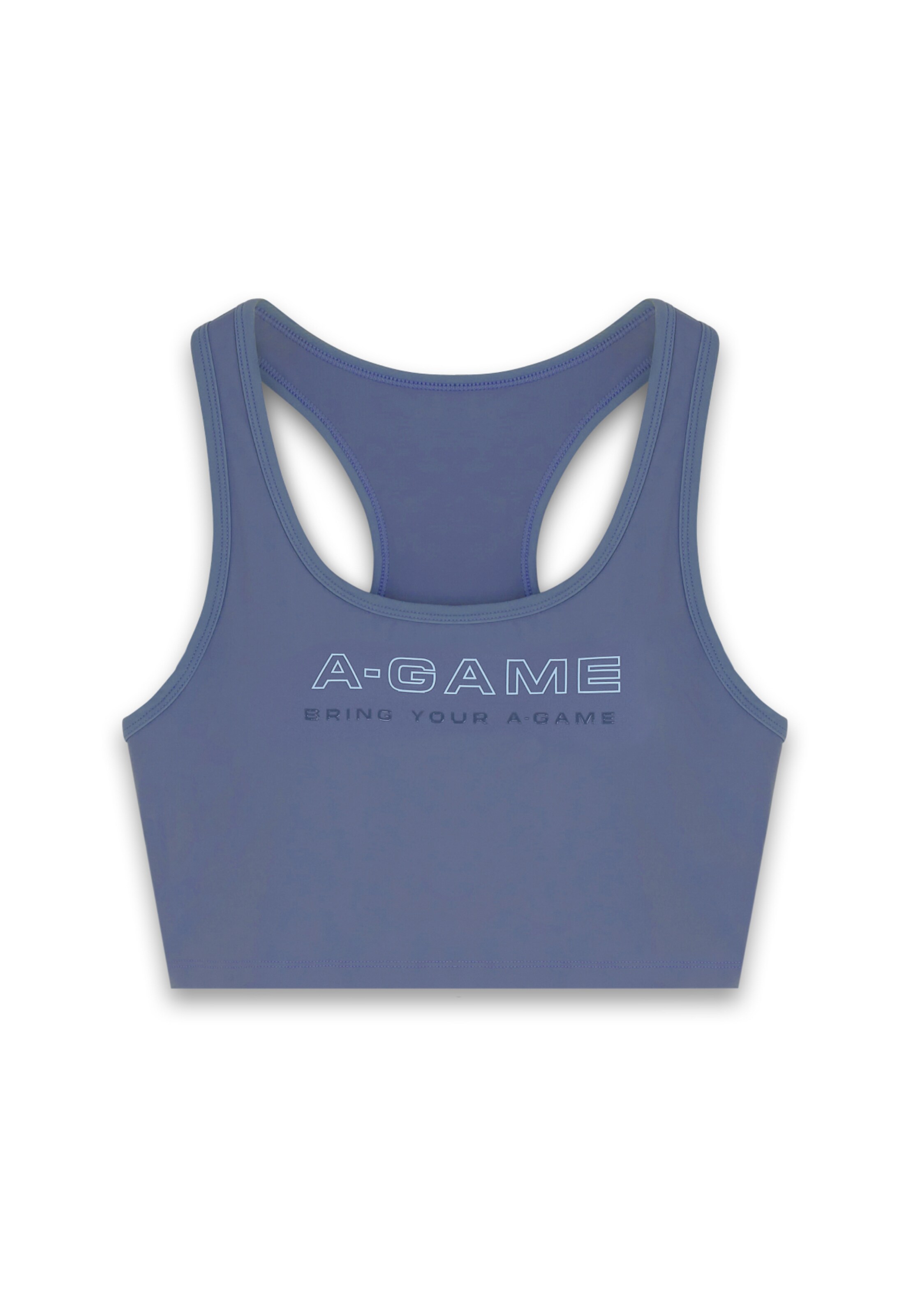 Bustier Soutien-gorge de sport A-Game en bleu : devant