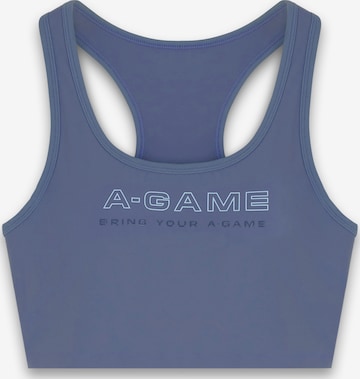 Bustier Soutien-gorge de sport A-Game en bleu : devant