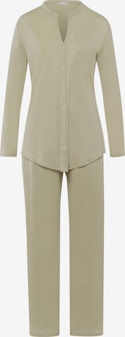 Pyjama ' Cotton Deluxe ' Hanro en beige : devant