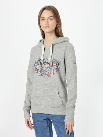 Superdry Sweatshirt in Grijs: voorkant