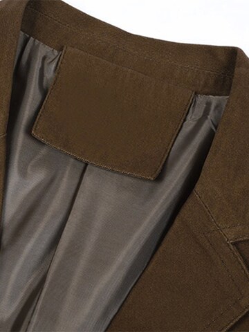YOUTHUP Slim fit Suit Jacket 'Schnitt' in Brown