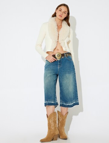 Koton Wide Leg Shorts in Blau