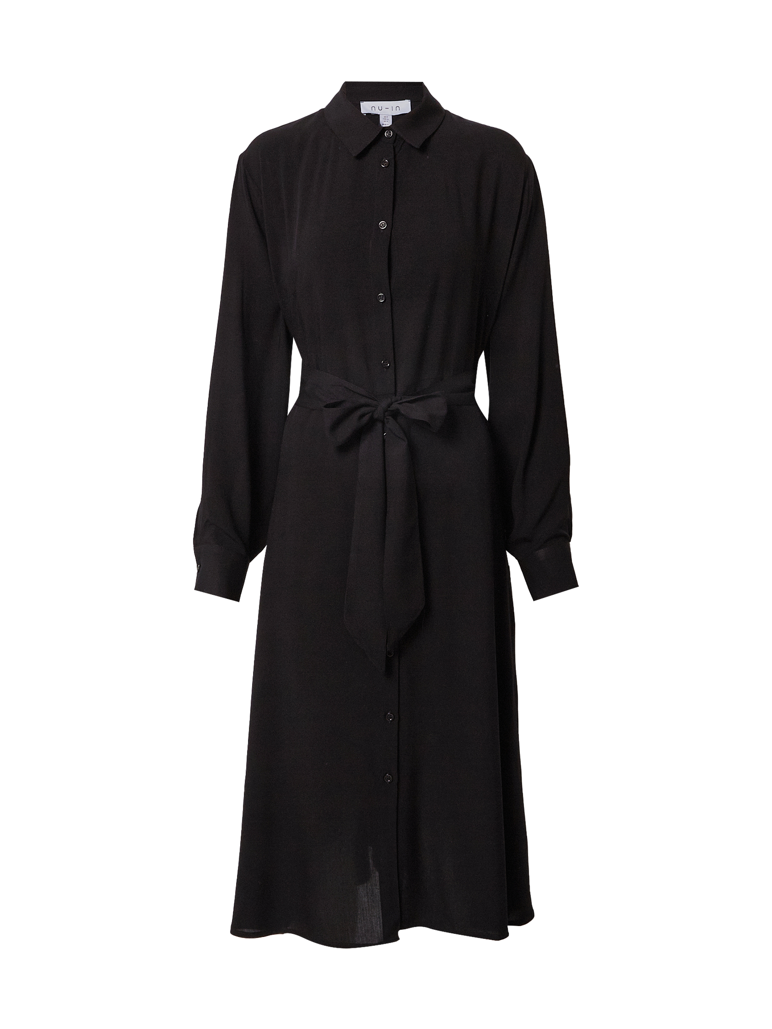Bardziej zrównoważony P0R23 NU-IN Sukienka koszulowa w kolorze Czarnym 