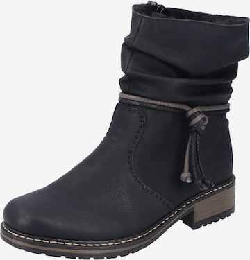 Bottines Rieker en noir : devant
