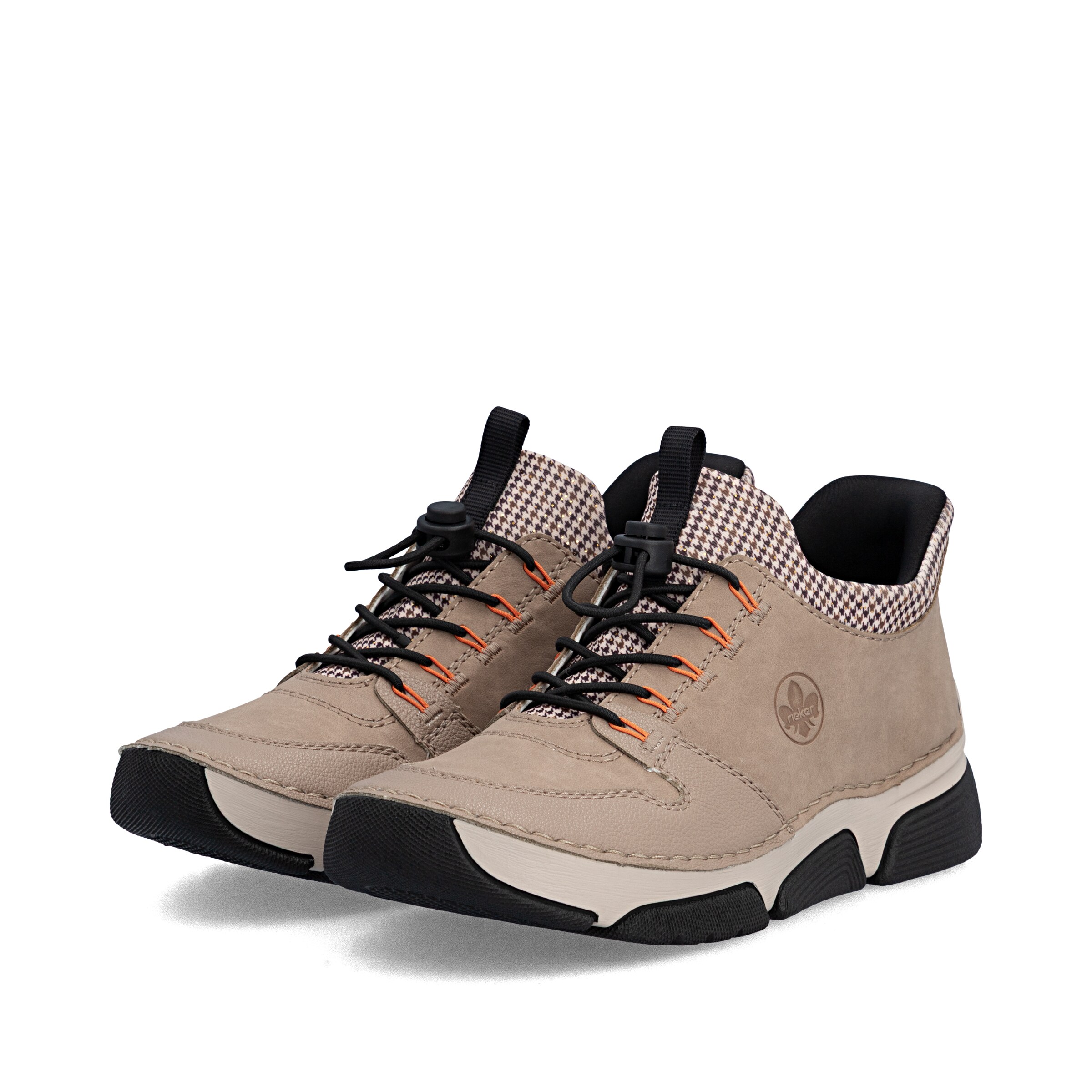 Bottines à lacets Rieker en beige