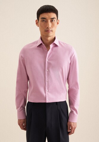 SEIDENSTICKER Slim fit Business shirt in Pink: front