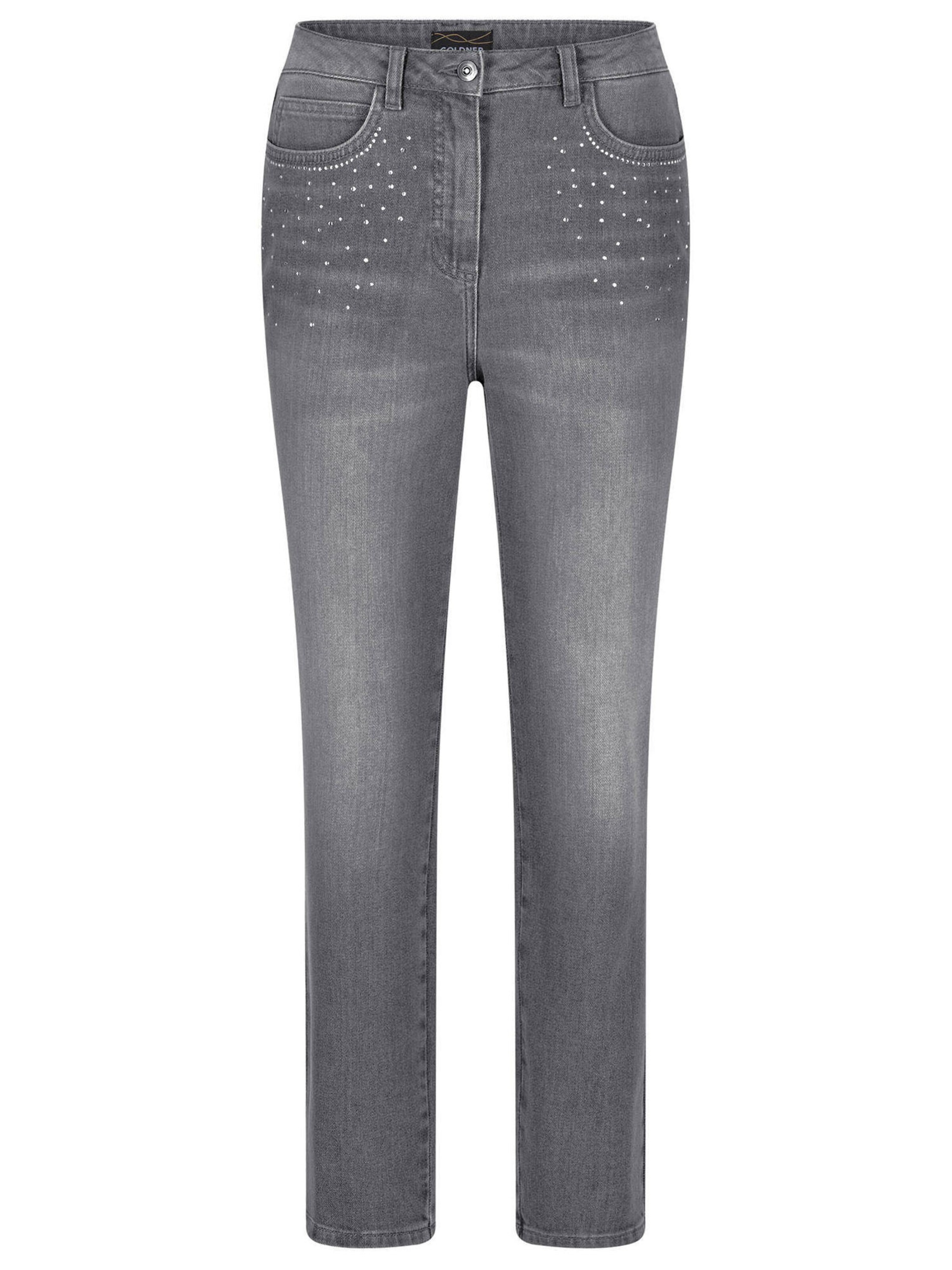 Goldner Regular Jeans 'Sara' in Grau: Vorderseite
