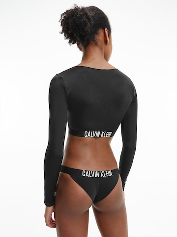 Calvin Klein Swimwear Korzet Bikinový top 'Intense Power' - Čierna