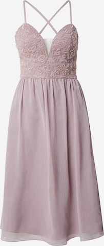 Rochie de cocktail de la Laona pe roz: față