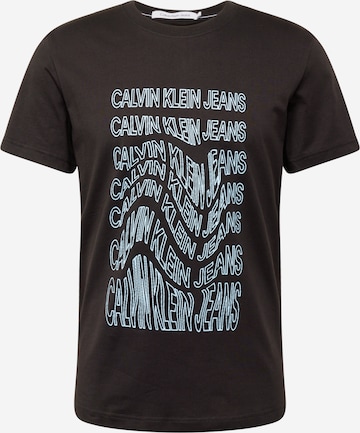 Calvin Klein Jeans Regular T-shirt i svart: framsida
