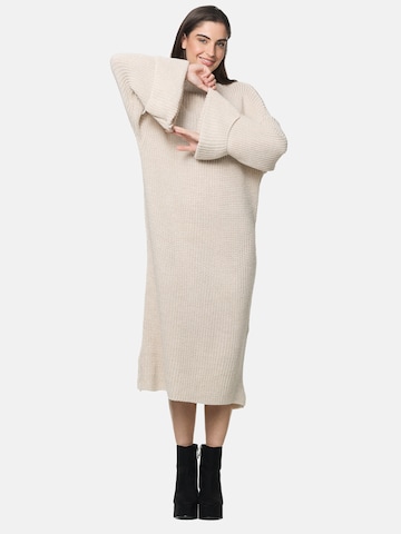 Elara Knit dress in Beige