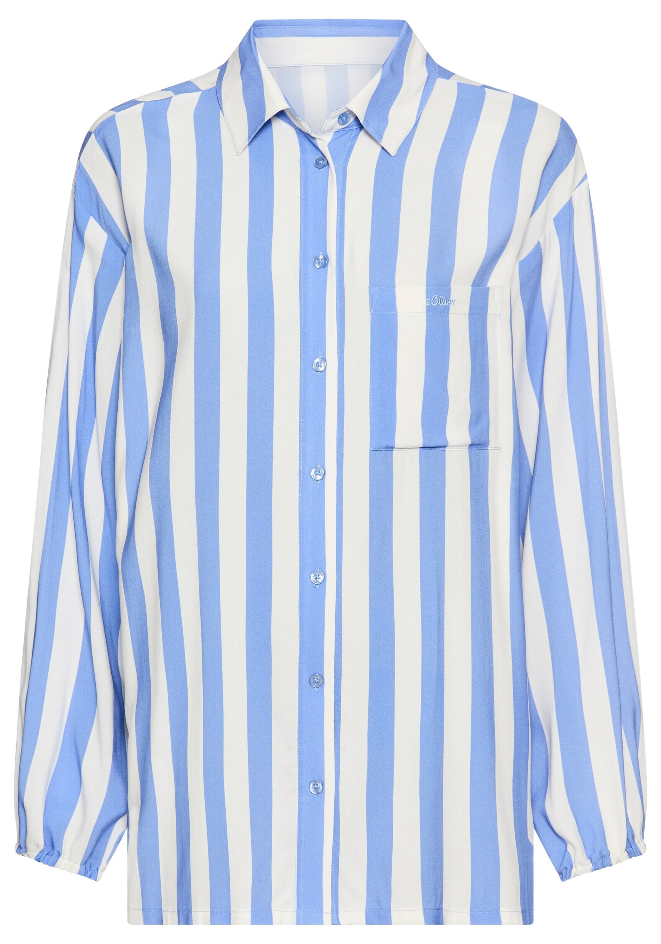 s.Oliver - Camisa de pijama em azul: frente