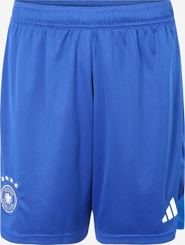 ADIDAS PERFORMANCE Regular Workout Pants 'Germany Tiro 23 Goalkeeper' in Blue: front
