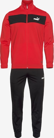 PUMA Trainingspak in Rood: voorkant