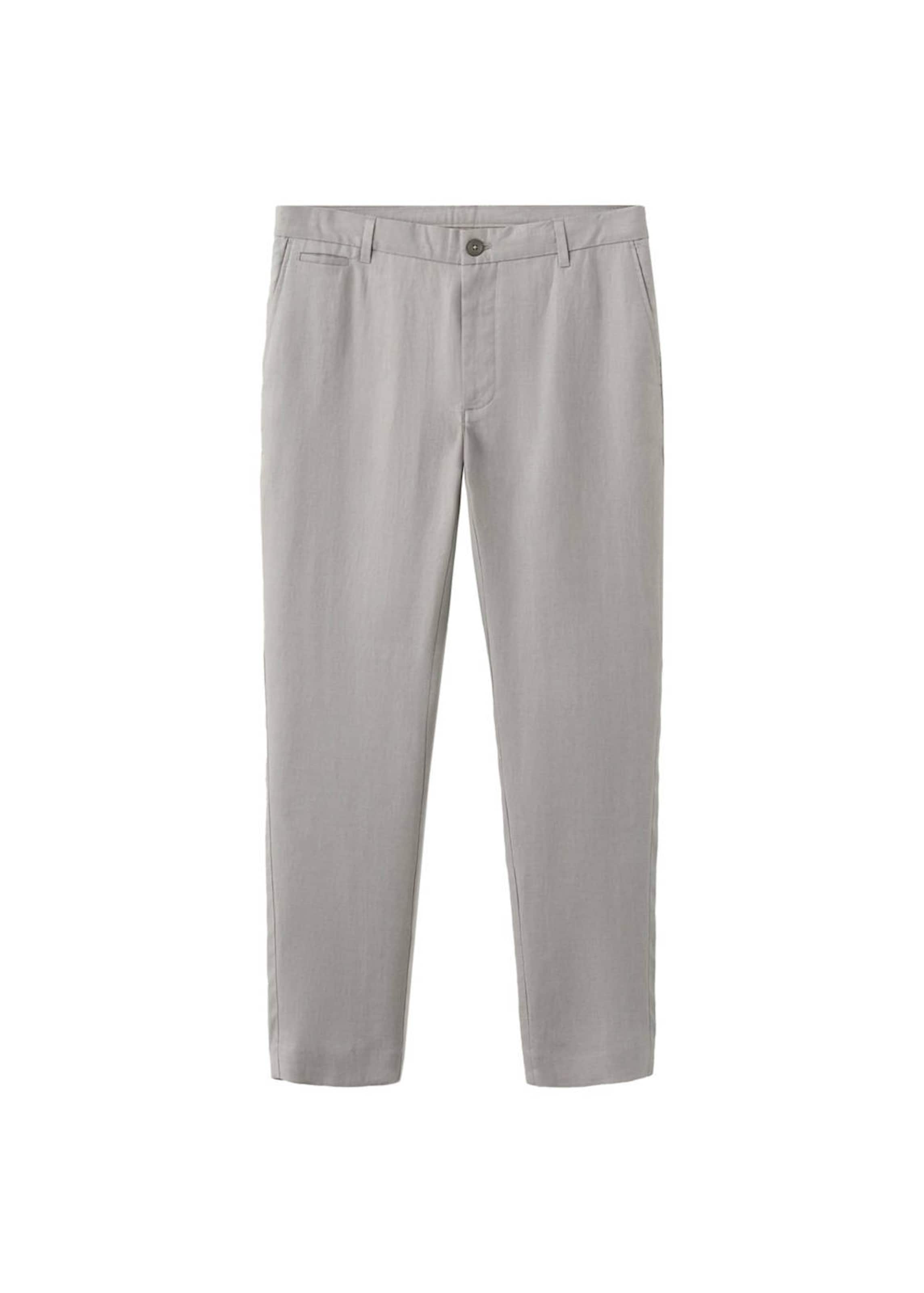 MANGO MAN Hose 'Oyster' in Grau: Vorderseite