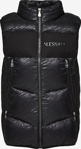 Gilet 'Melissano' Alessandro Zavetti en noir : devant