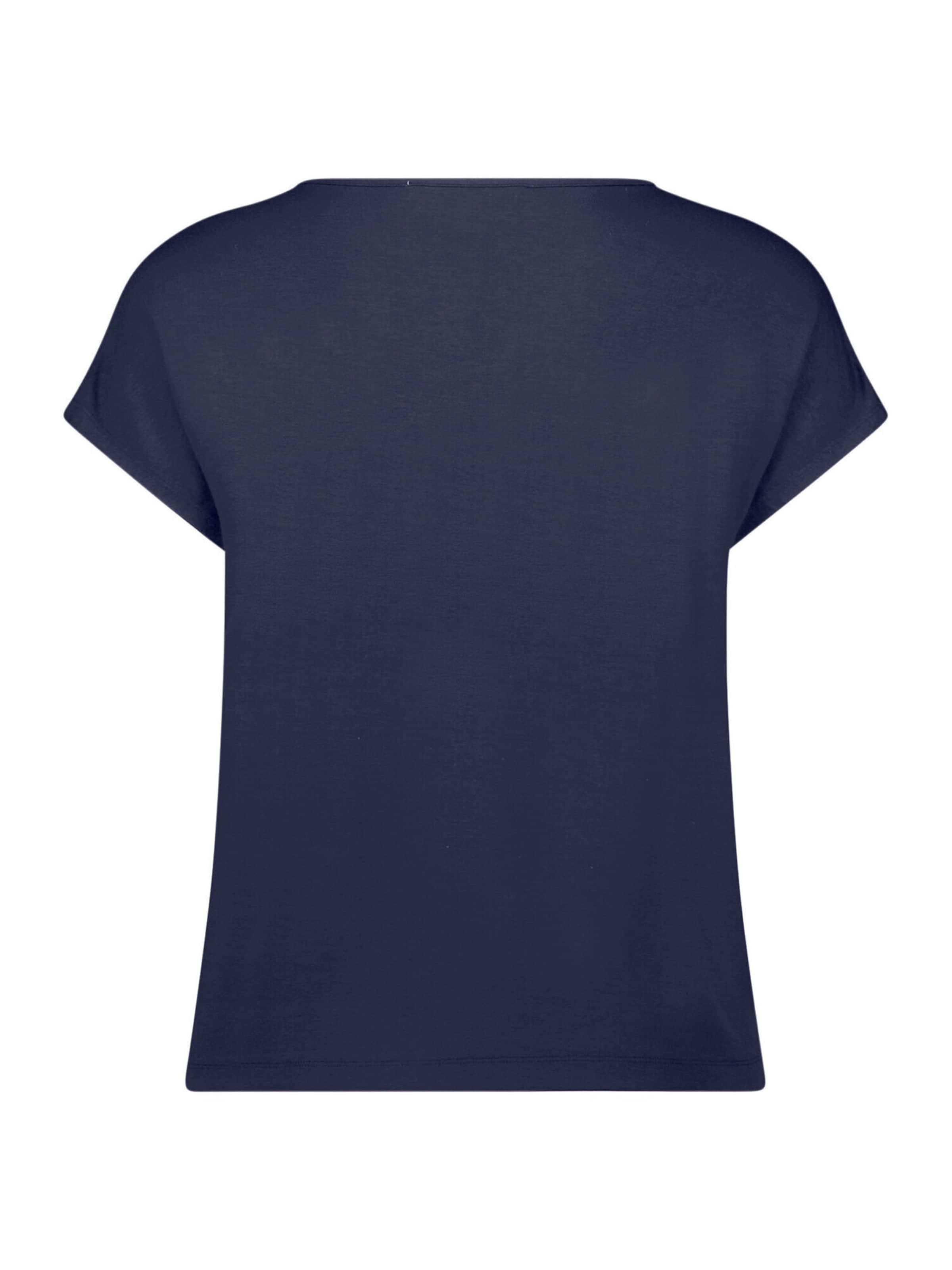 Betty & Co Casual-Shirt mit V-Ausschnitt in Blau