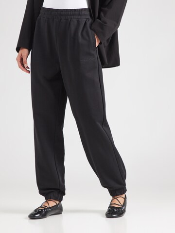 Calvin Klein Tapered Trousers in Black: front