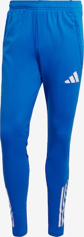 ADIDAS PERFORMANCE Slimfit Urheiluhousut värissä sininen: etupuoli