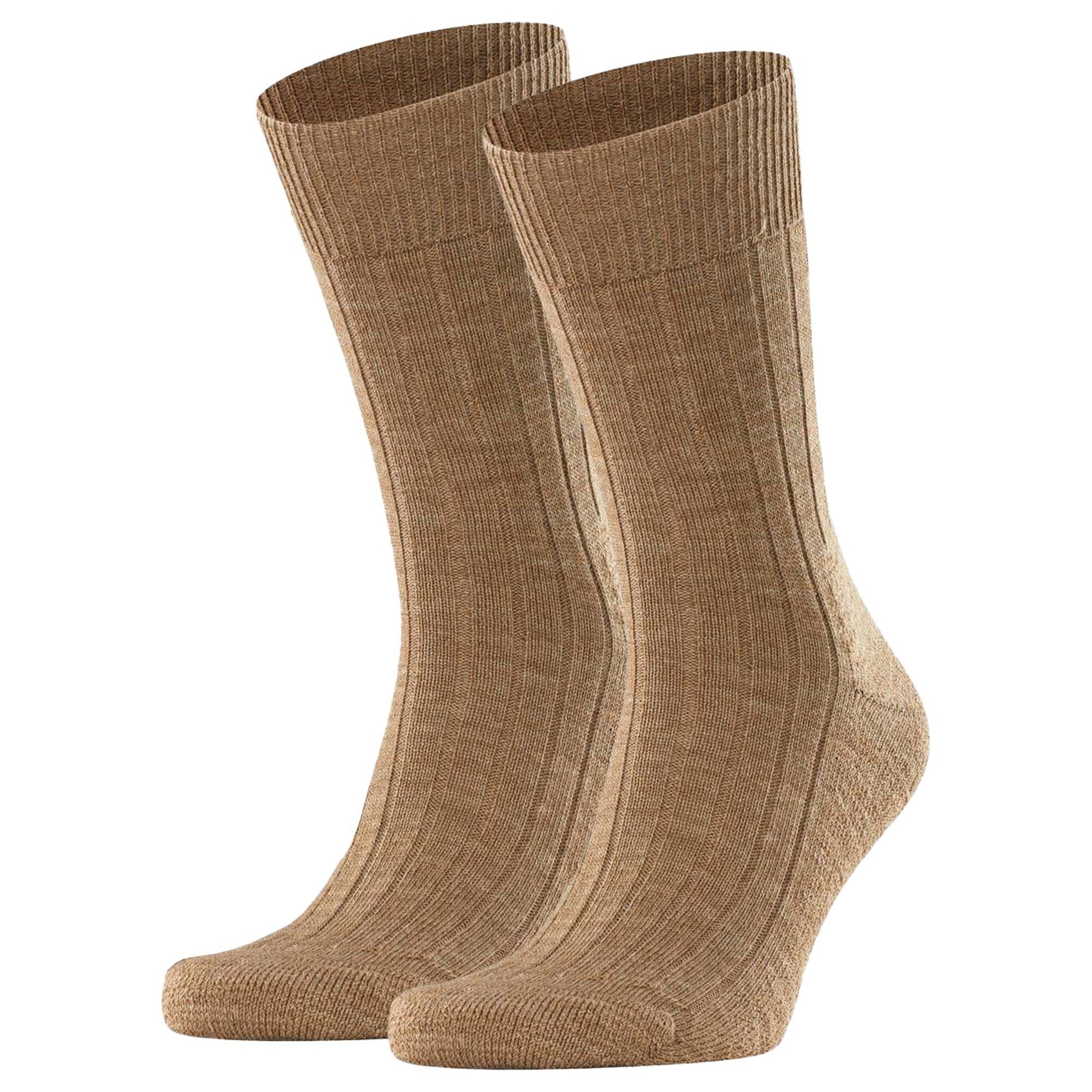Chaussettes de sport FALKE en marron : devant