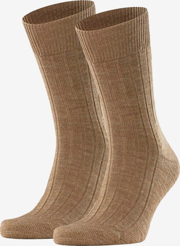 Chaussettes de sport FALKE en marron : devant