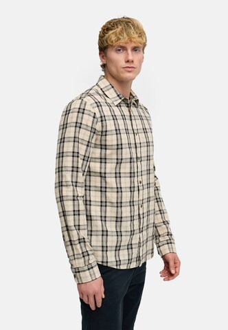Kronstadt Regular fit Zakelijk overhemd 'Kiefer' in Beige