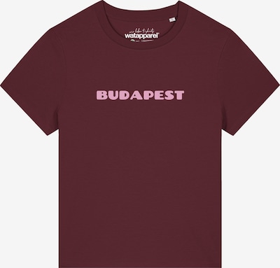 Watapparel T-Shirt 'Budapest Flora' in XXL in hellpink / bordeaux, Produktansicht