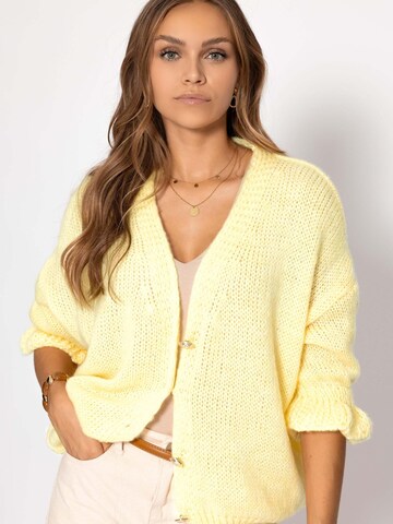 SASSYCLASSY Oversized cardigan in Yellow