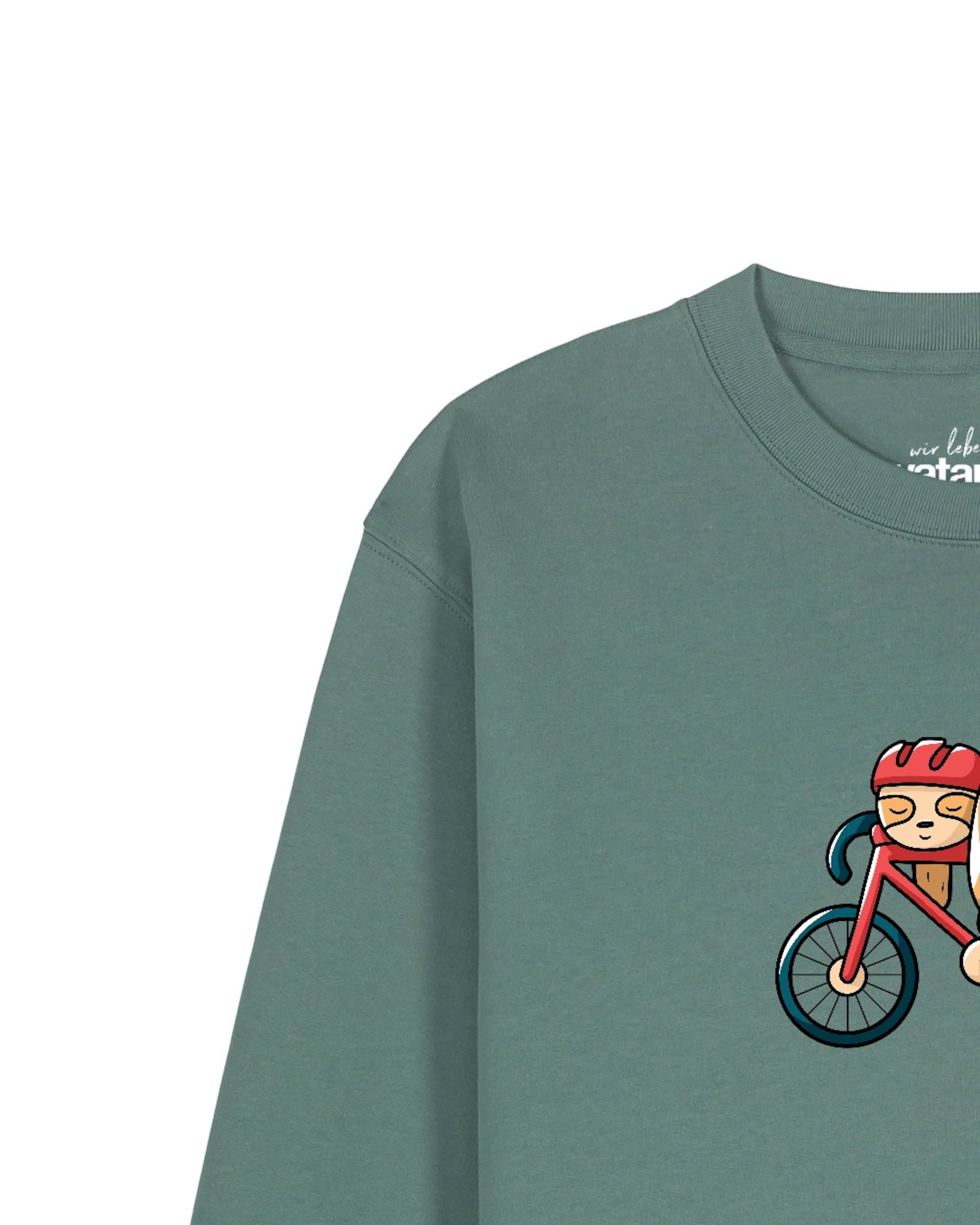 Watapparel Sweatshirt 'Sloth' in Groen