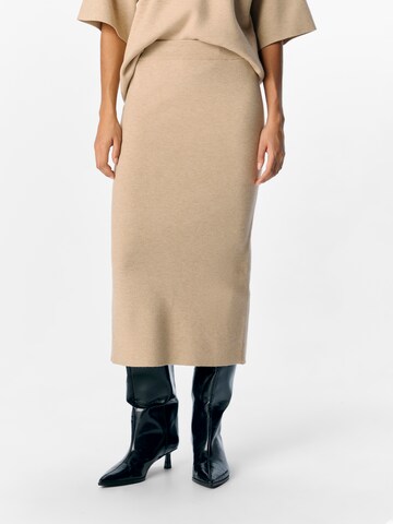Gonna 'OBJREYNARD' di OBJECT in beige: frontale