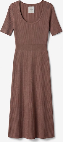 Calvin Klein Dress in Brown: front