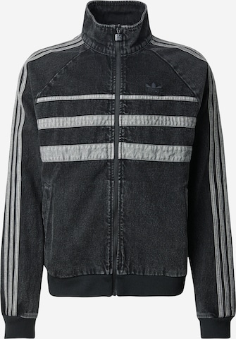 juoda ADIDAS ORIGINALS Demisezoninė striukė 'FIRST': priekis