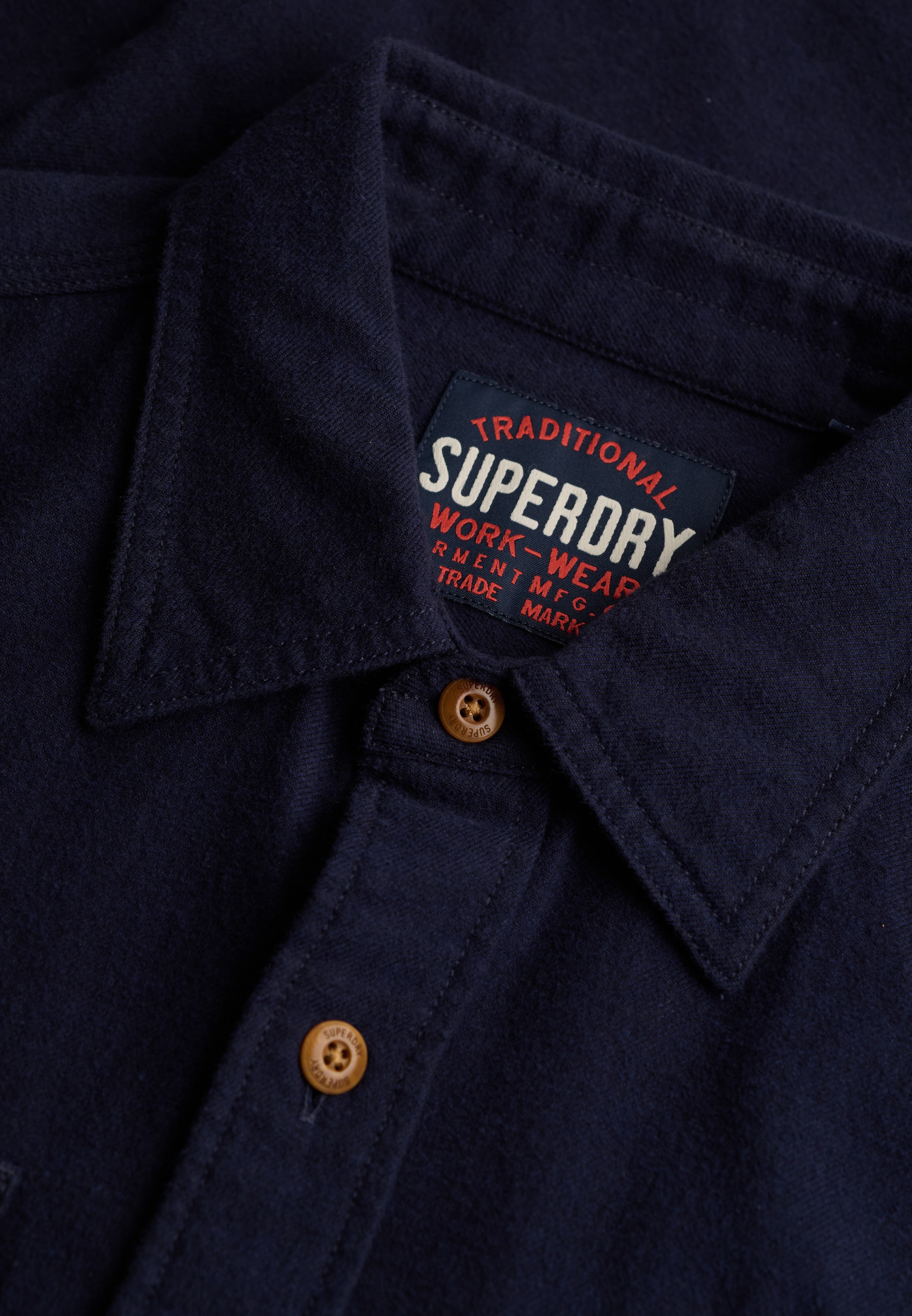 Superdry & Co Regular fit Button Up Shirt in Blue