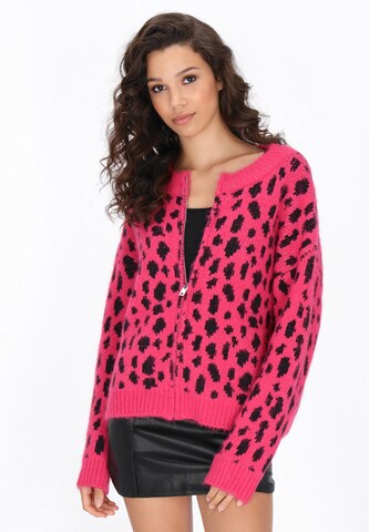 Cardigan myMo ROCKS en rose : devant