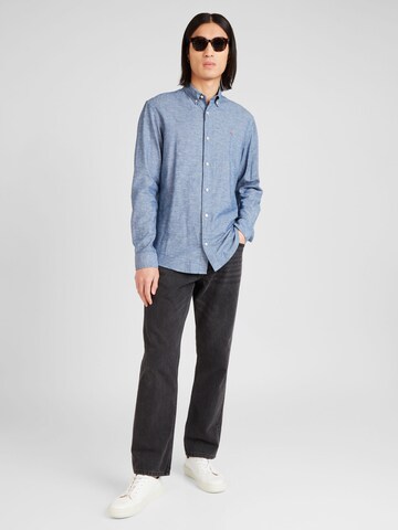 JACK & JONES Regular fit Button Up Shirt 'SUMMER SHIELD' in Blue