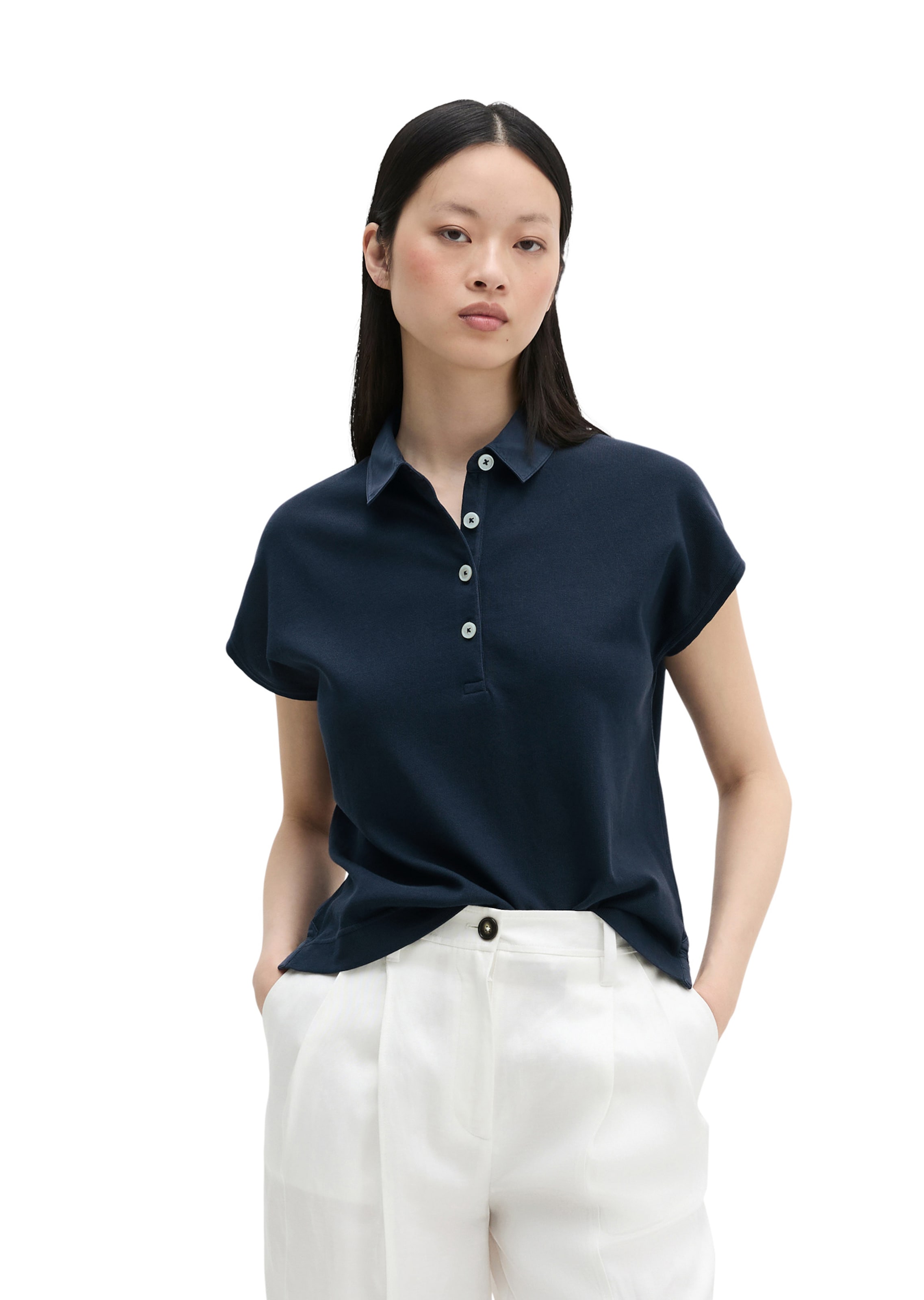 Marc O'Polo Shirt in Blauw: voorkant