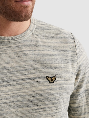 PME Legend Pullover 'PME LEGEND - Pullover with allover texture' i beige