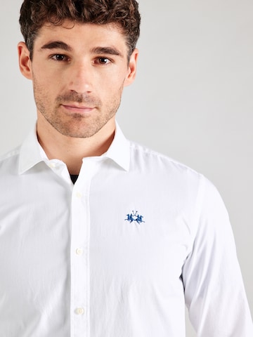 La Martina - Ajuste estrecho Camisa en blanco
