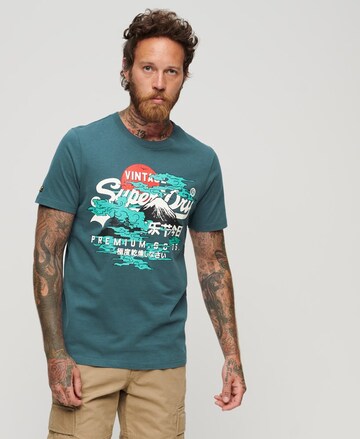 Superdry & Co Shirt 'Japanese' in Green: front