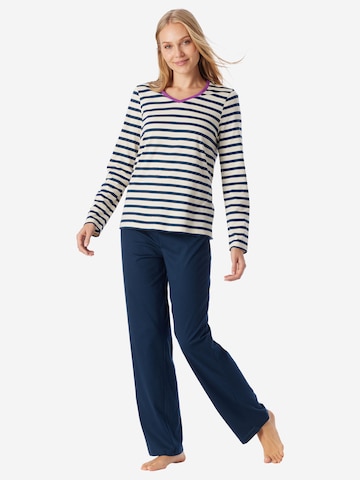 SCHIESSER Schlafanzug ' Casual Essentials ' in Beige