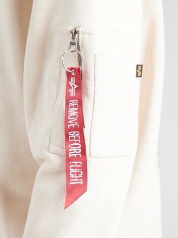 ALPHA INDUSTRIES Свитшот 'USN Blood Chit' в Белый