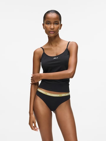 Karl Lagerfeld String in Black: front